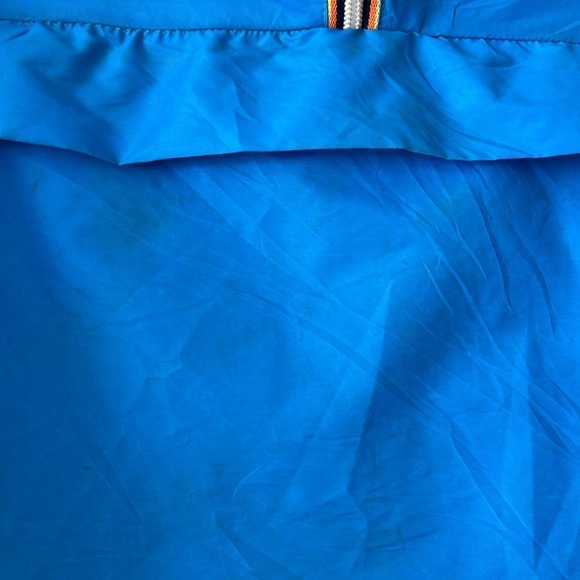 K-Way women's Blue 1/4 Zip Rain Jacket Size 4 - Picture 4 of 10